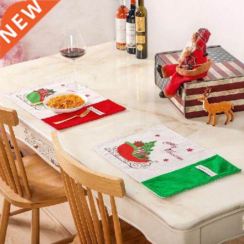 Christmas Decoration American Linen Christmas Placemat