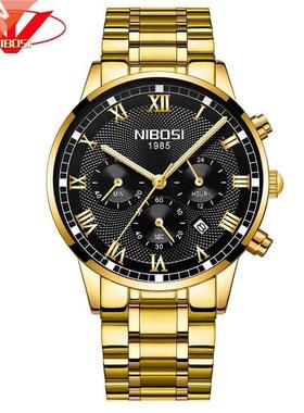 NIBOSI 2020 New Men Watch Waterproof Top brand luxury quart