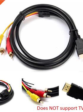 Hot Promotion 5Ft HDMI-compatible To 3-RCA Video Audio AV Co