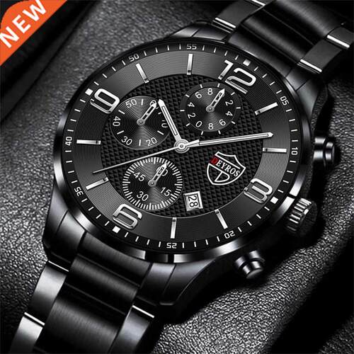 reloj hombre Business Men Watchs Stainless Steel Quartz Wri
