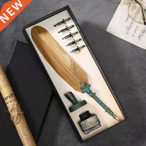 New Christmas gift Halloween gift feather pen calligraphy pe