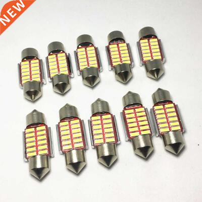 10PCS Car Festoon 31mm 36mm 39mm 42mm LED Bulb C5W Super Bri