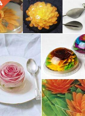 10pcs set 3D Jelly Flower Art Tools Cake Gelatin Pudding