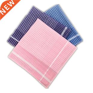 Polyester Cotton Plaid Light Color Ladies Handkerchief Squar