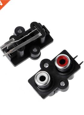 5 Pcs PCB Mount 2 Position Stereo Audio Video Jack RCA Femal