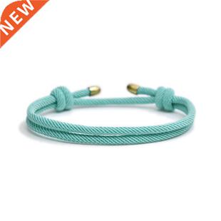 Meetvii 2022 Minimalist Milan Rope Bracelets Men Women Handm