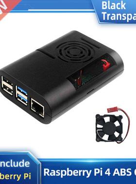 Raspberry Pi 4 ABS Case Black Transparent Shell support Cool