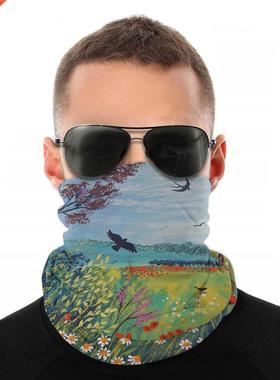 The House By Summer Meadow Scarf Half Face Mask Men Women Fa