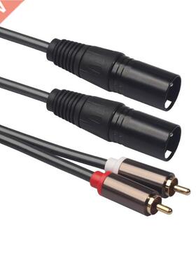 1.5m 4.9ft Dual XLR Male to Dual RCA Male Plug Audio Signal