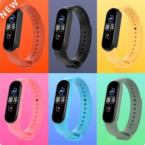 Silicone Strap for Mi Band 6 Replacement Colorful Straps for