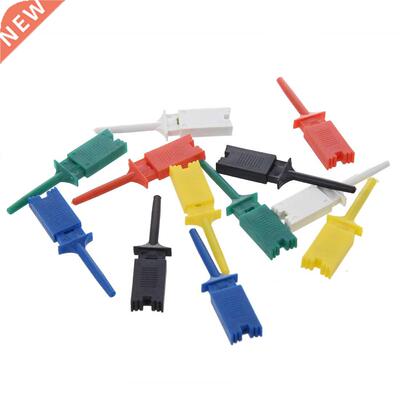12X SMD IC 6 Kleuren Test Hook Clip Grabbers Meetprobeset