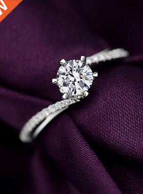 Twist D Color Moissanite Diamond Solitaire Ring 925 Sterling