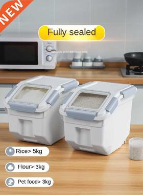 Rice Bucket Household Insect-Proof Moisture-Proof Sealed