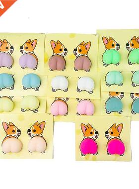 Creative TPR Cartoon Sticker Avocado Cocked Butt Keychain De