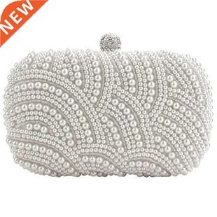 Faion Clutch Bag Beaded Party Bridal Handbag Wedding Eveni