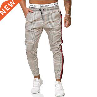 2022 Hot Men's Stripe Pants Casual Loose Pencil Pants Slim F