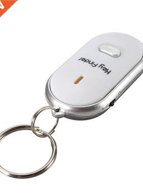 LED Key Finder Locator Find Lost Keys Chain Keychain Whistle