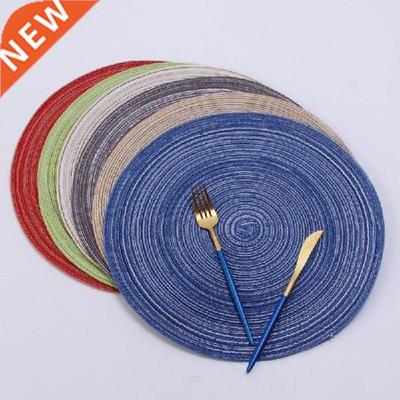 1pc Nordic Cotton Yarn Round Dinning Table Placemat