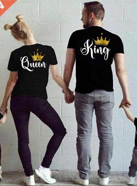 Fmily mtching clothes T shirt KING QUEEN PRINCESS PRINCE L