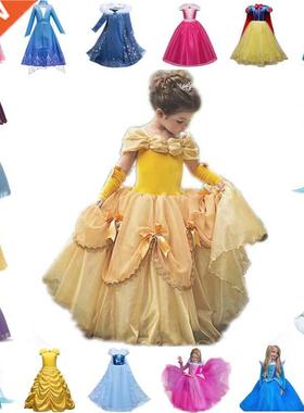 Girls Princess Costume Kids Halloween Party Cosplay Dress Up