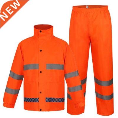 Biker Tourist Cycling Motorcycle Raincoat Set Men Coat