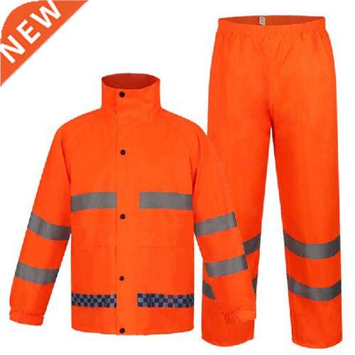 Biker Tourist Cycling Motorcycle Raincoat Set Men Coat