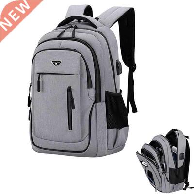 Big Capacity Men Backpack Laptop 15.6 Oxford Gray Solid High