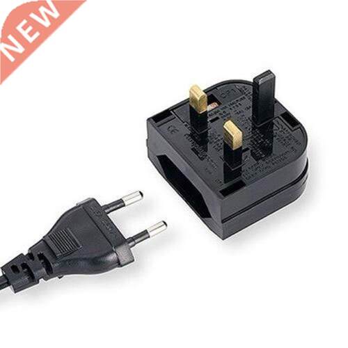 New European Euro EU 2 Pin to UK 3Pin Power Socket Travel Pl