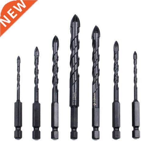 7pcs 3-12 Cross Glass Ceramic Concrete Hole Opener Kit Hard