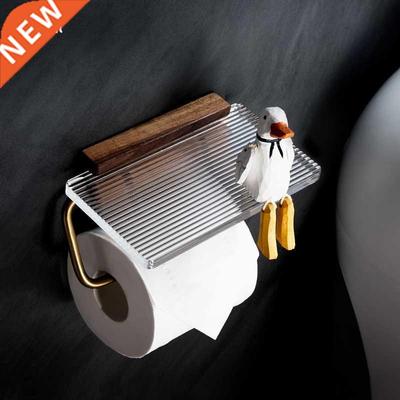 Toilet Tissue Holder Toilet Roll Stand Wall-Mounted