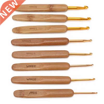 Bamboo Crochet Hook Set Crochet Hooks Stable Yarn for Shawl
