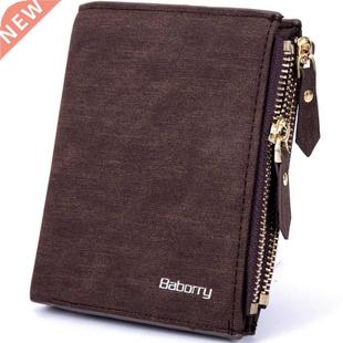 Wallet RFID Theft Protect Coin Bag Zipper Purse Wallets for