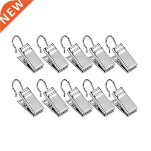 30 Pcs Curtain Clips Hook Heavy-Duty Metal for Bathroom