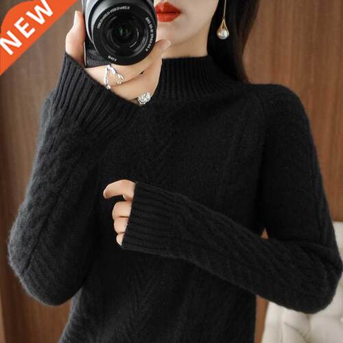 Turtleneck wool for Womens Sweaters Camere women Sweater