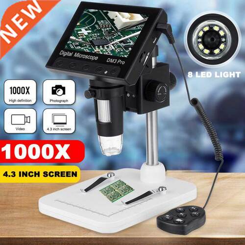 1000x 2.0MP USB Digital Electronic Microscope DM4 4.3