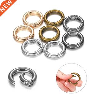 5Pcs/lot Metal O Ring Spring Clasps Openable Round Carabiner