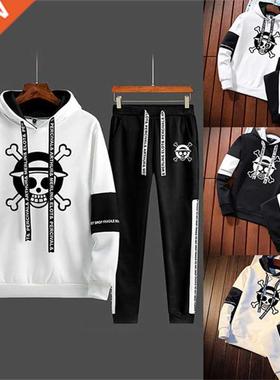Men's Clothing Spring Autumn Hip Hop Hoodie+Pants Tracksuit