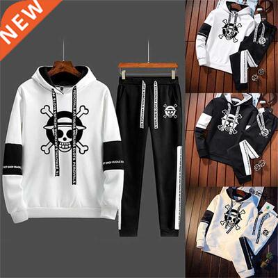 Men's Clothing Spring Autumn Hip Hop Hoodie+Pants Tracksuit