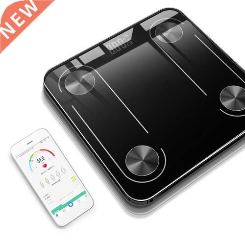 USB Charging Body Electronic Scales Fat Scale Floor Glass Sm