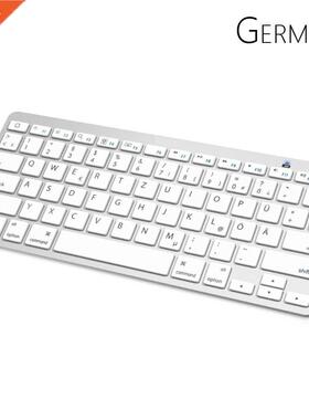 German Arabic Bluetooth Keyboard with QWERTZ Layout Wireless