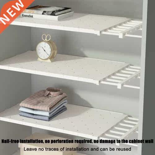 Adjustable Closet Organizer Storage Shelf Wall Mounted