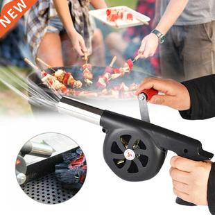 Outdoor Barbecue Fan Hand-cranked Air Blower Portable BBQ