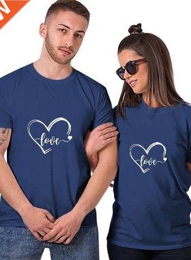 Matching Shirts For Couples T-shirt Blouse Top Short Sleeve