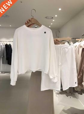 2021 Korean Version of The New Simple Casual Embroidery Roun