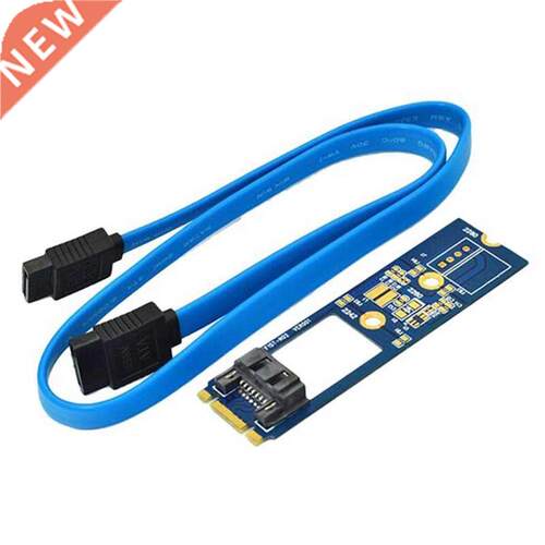 M2 SATA Adapter Convert Card B-M KEY M.2 NGFF SATA SSD to 7P