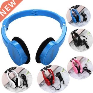 Wired Headset Kubite Kids Wire Headphones On Ear Foldable