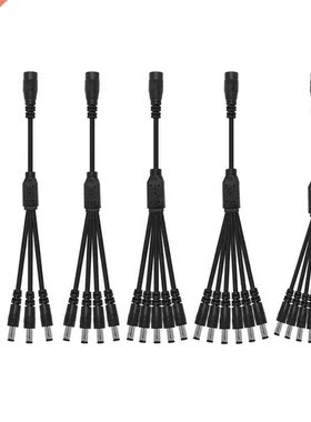 5.5mm 2.1mm 1 To 2/3/4/5/6/8 Way DC Power Splitter Cable 5V