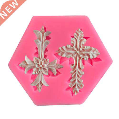 2 even the flower-shaped cross cake mold DIY silicone fondan