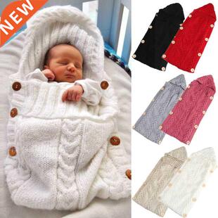 Neworn Infant ay oy Girl Knit Crochet Swaddle Wrap Sleep