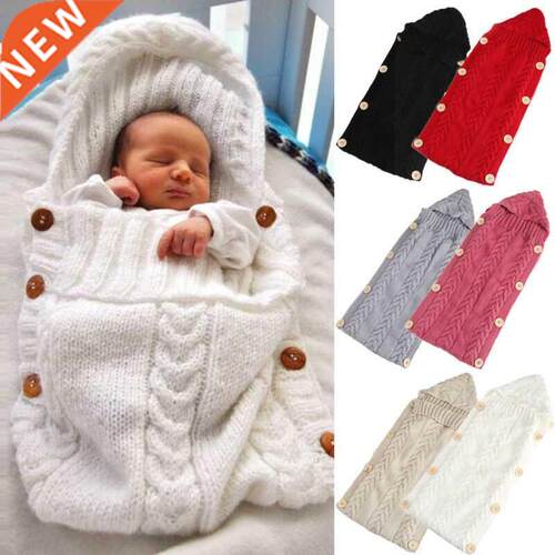 Neworn Infant ay oy Girl Knit Crochet Swaddle Wrap Sleep